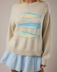 3 SARDINES SWEATER TOP