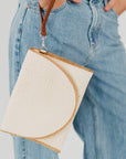 Turks and Caicos Foldover Crossbody Clutch Bag