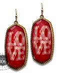 LOVE charm earring