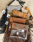 Western Boho Concert Clear Crossbody
