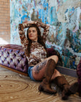 Cowhide Buckaroo LS Mesh Top