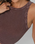 Vintage Wide Ribbed Tank Top