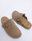 Mesa Buckle Slip-On Mules