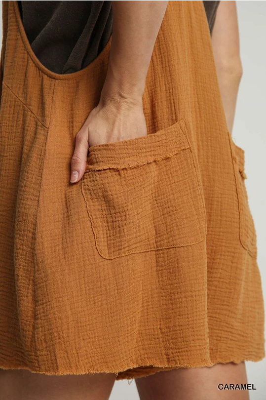 Gauze Short Romper