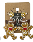 Western Christmas gingerbread earring
