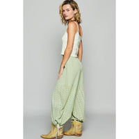 Eyelet Gauze Pants