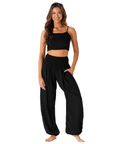 Black Harem Pants with Pockets