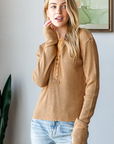 Kara Henley Waffle Knit