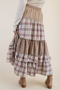 Aubrey Vintage Plaid Skirt