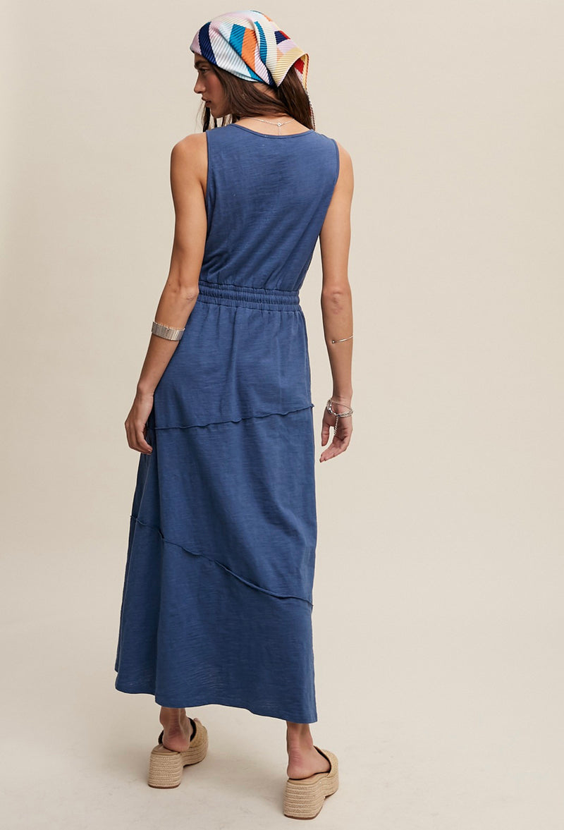 Terry Drawstring Maxi