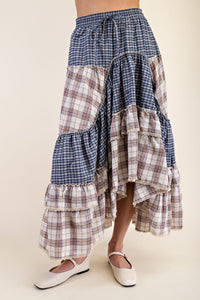 Aubrey Vintage Plaid Skirt