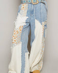 Boho Printed Patchwork Pants