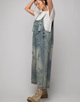 Washed Denim Oversized Jumpsuit