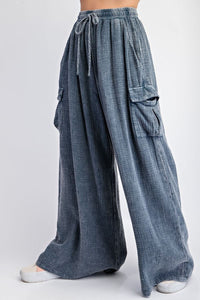 Gauze Cozy Cargo Pants