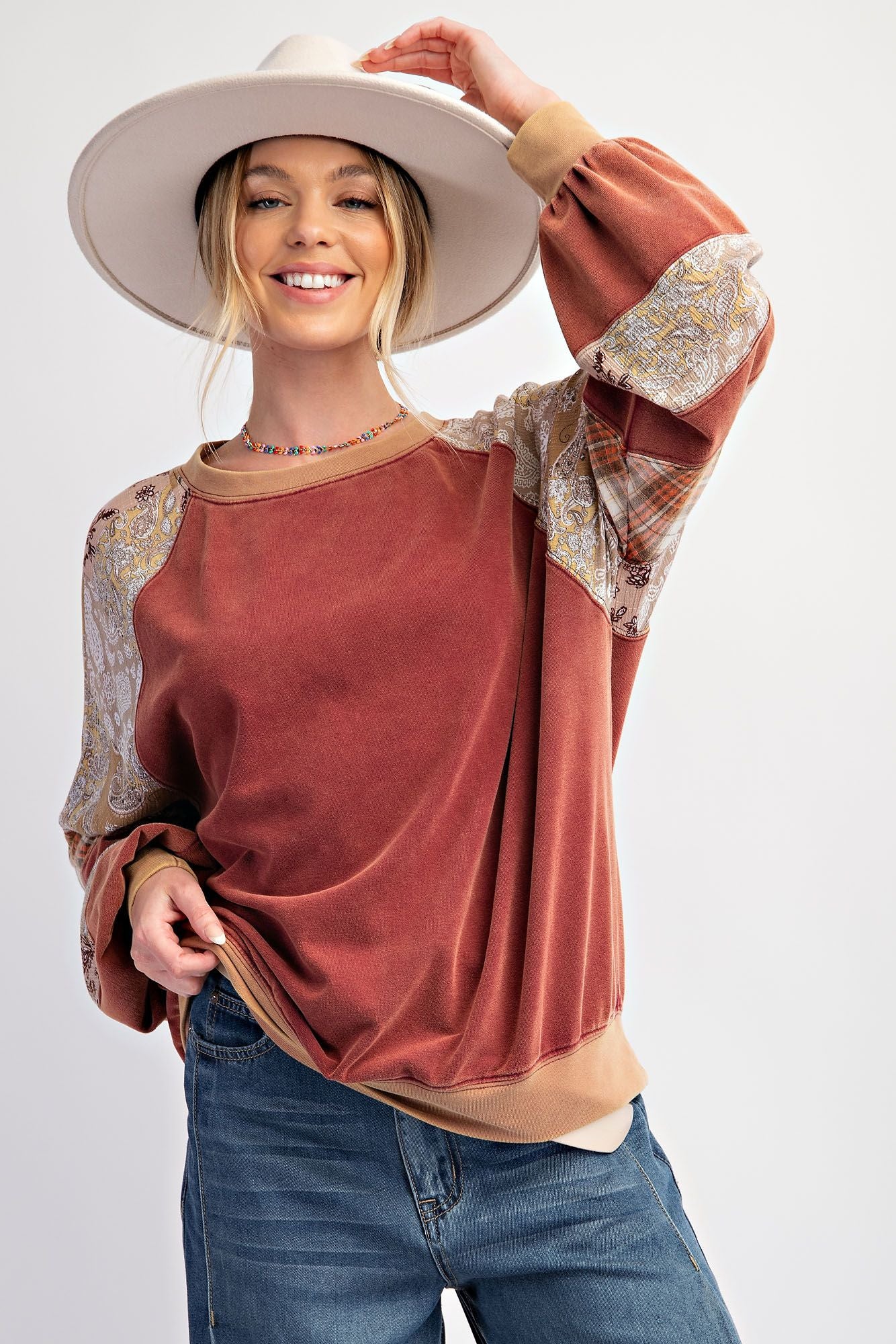 Boho Vintage Mix Long Sleeve