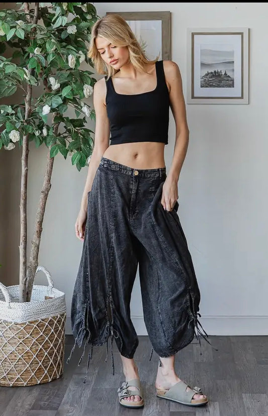 The Cinched Wide Leg Pants