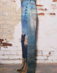Horse Print Barrel Jeans