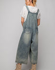Washed Denim Oversized Jumpsuit