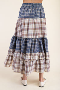 Aubrey Vintage Plaid Skirt