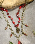 Bold & Beautiful Cardinal Layered Necklace