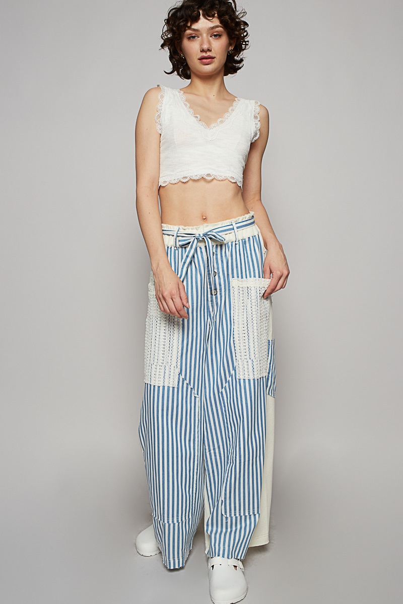 Coastal Stripe Twill Pants