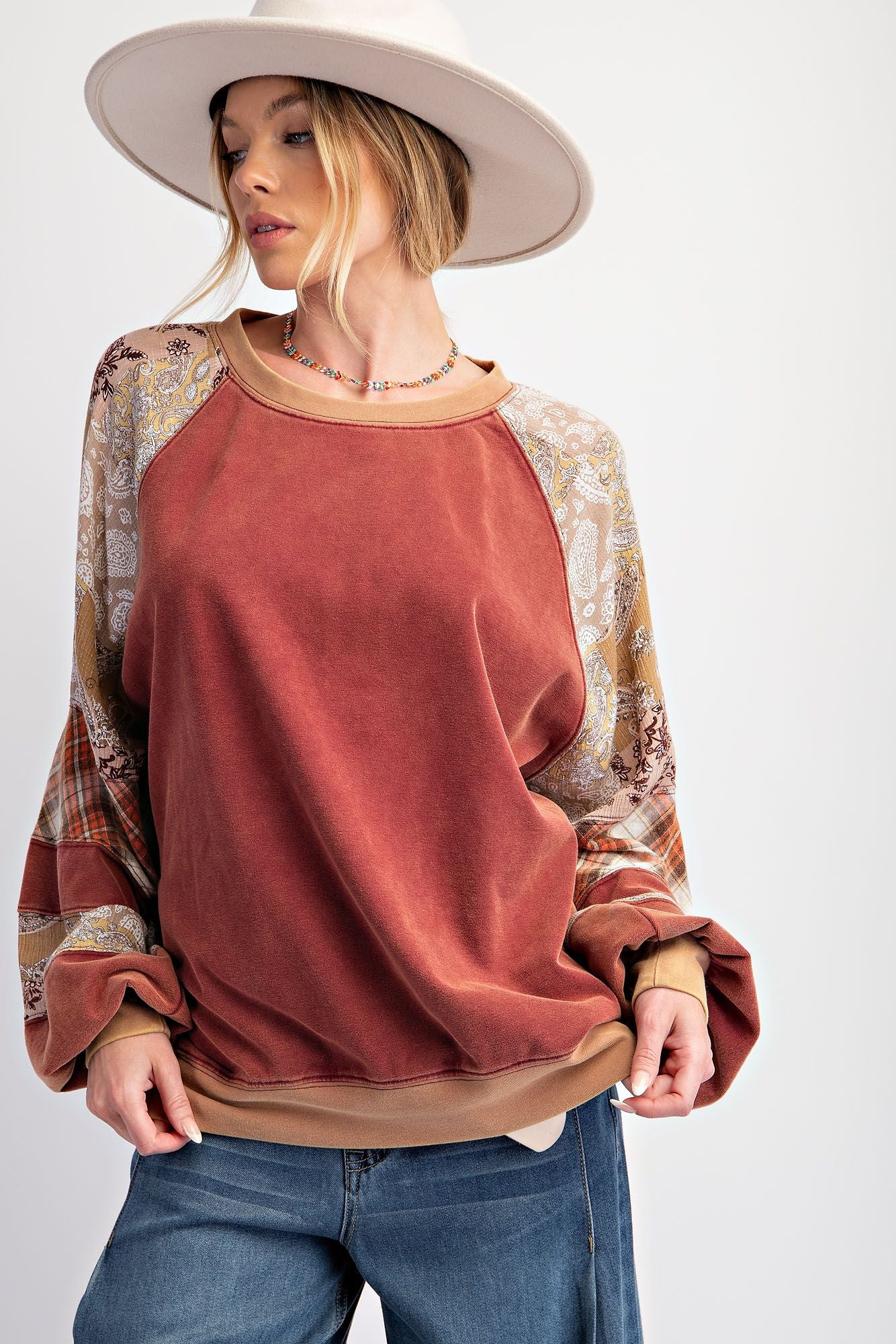 Boho Vintage Mix Long Sleeve