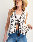 Cottage Floral Vest