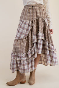 Aubrey Vintage Plaid Skirt