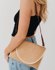 Turks and Caicos Foldover Crossbody Clutch Bag