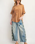 Lace Flower Knit Top