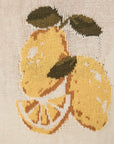ROUND ROLL UP NECK LEMON GRAPHIC SWEATER