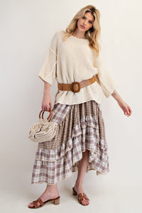 Aubrey Vintage Plaid Skirt