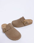 Mesa Buckle Slip-On Mules