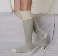 Soft Open Work Knit Lounge Socks