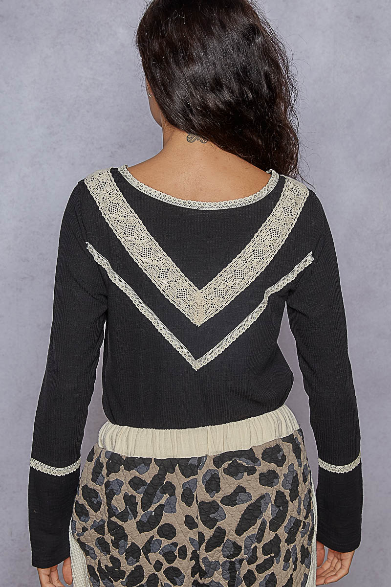 Lola Crochet Henley