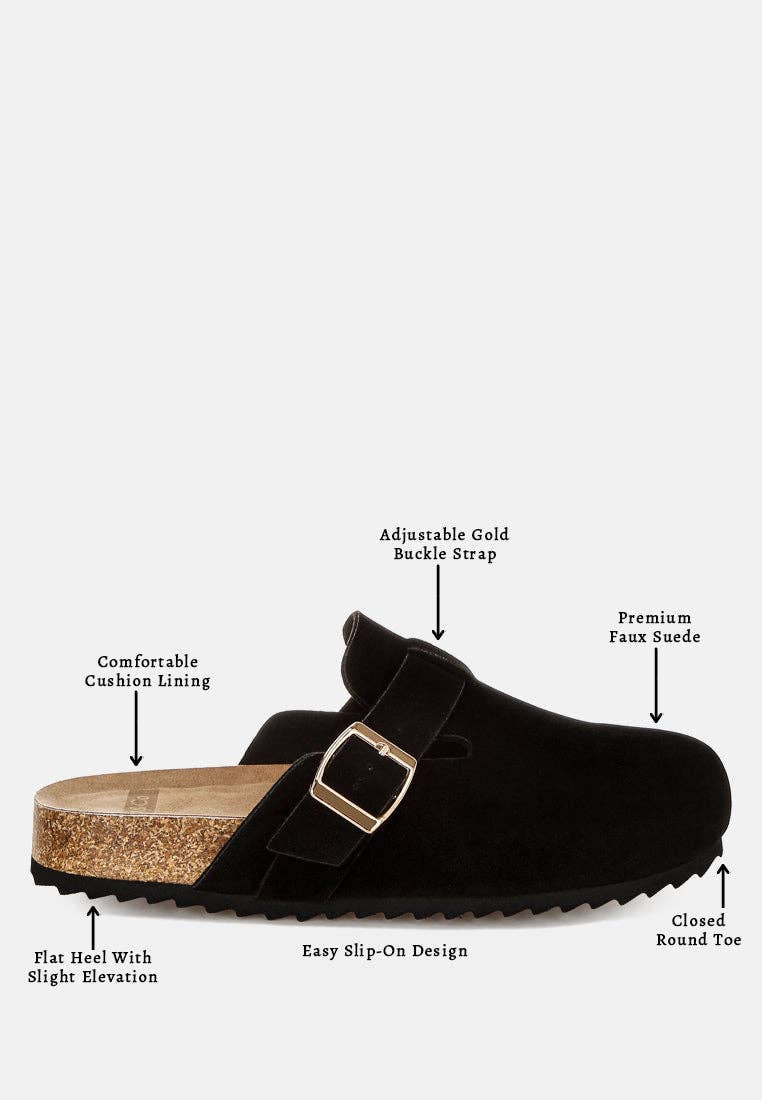 Mesa Buckle Slip-On Mules
