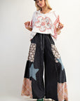 Chic Star Patchwork Pants