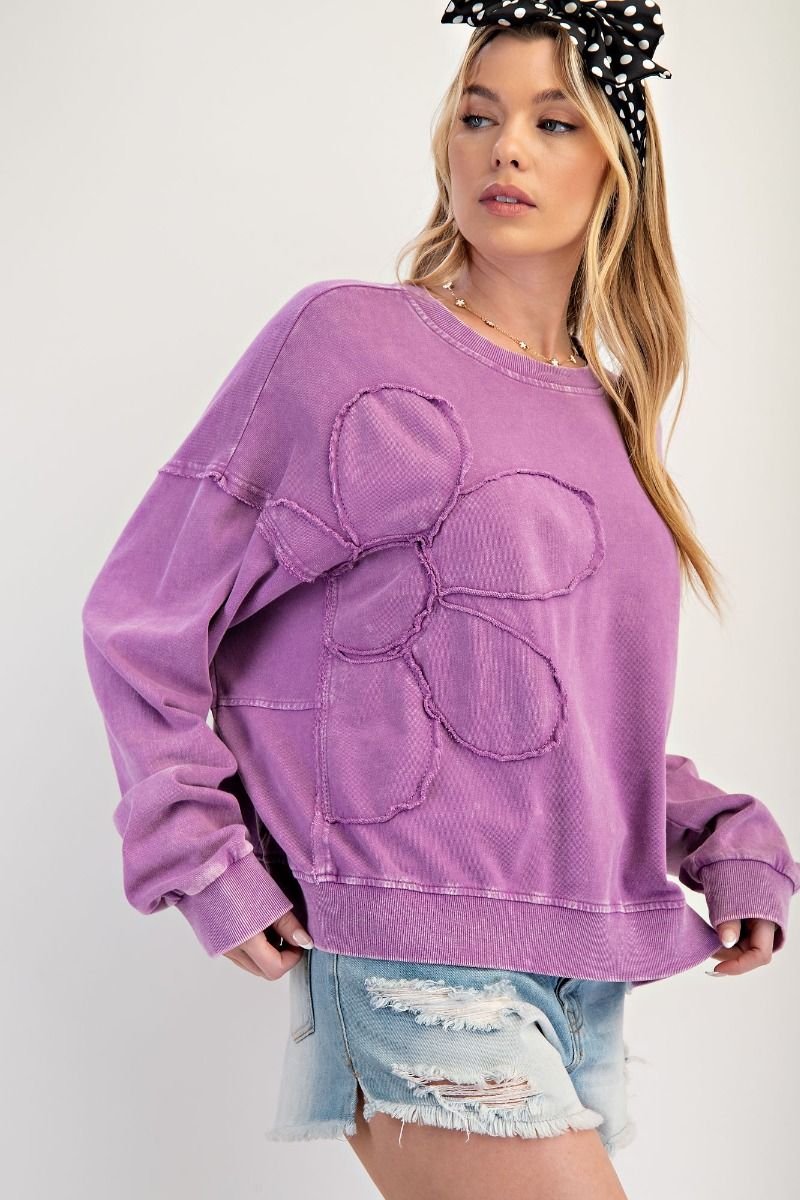 Desert Flower Patched Pullover