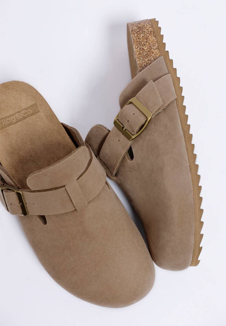 Mesa Buckle Slip-On Mules