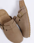 Mesa Buckle Slip-On Mules