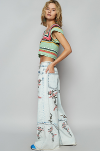 The Floral Texan Pants
