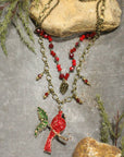 Bold & Beautiful Cardinal Layered Necklace