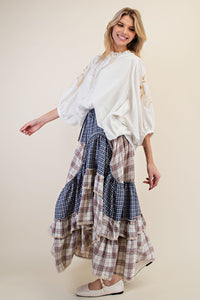 Aubrey Vintage Plaid Skirt