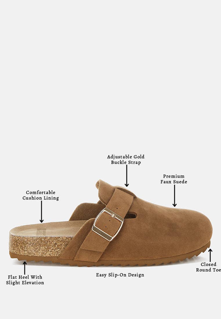 Mesa Buckle Slip-On Mules
