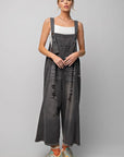 Washed Denim Oversized Jumpsuit