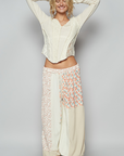 Boho Floral patchwork pants