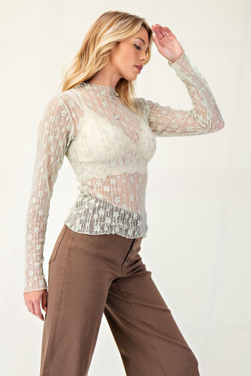 Floral Lace Long Sleeve