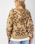 Flower Power Zip Up Hoodie