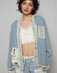 Vintage Crochet Denim Jacket
