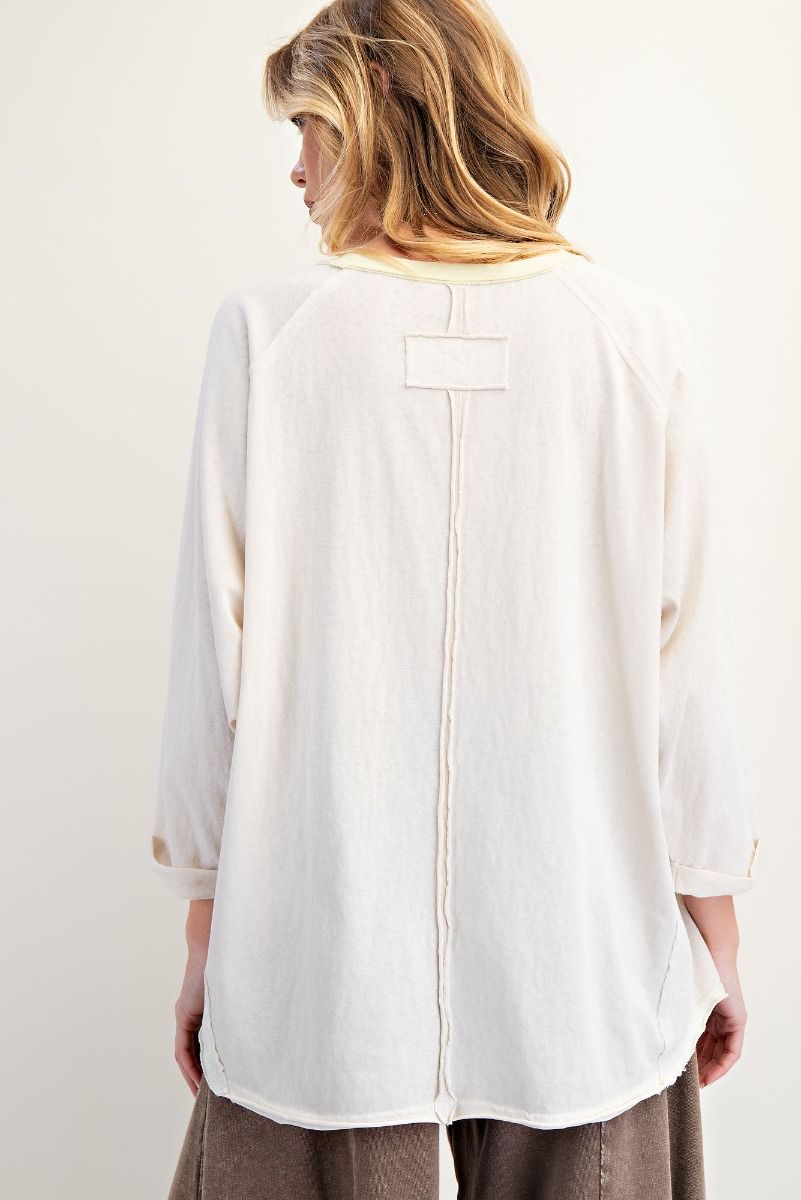 Wild Horses 3/4 Oversized Teeh